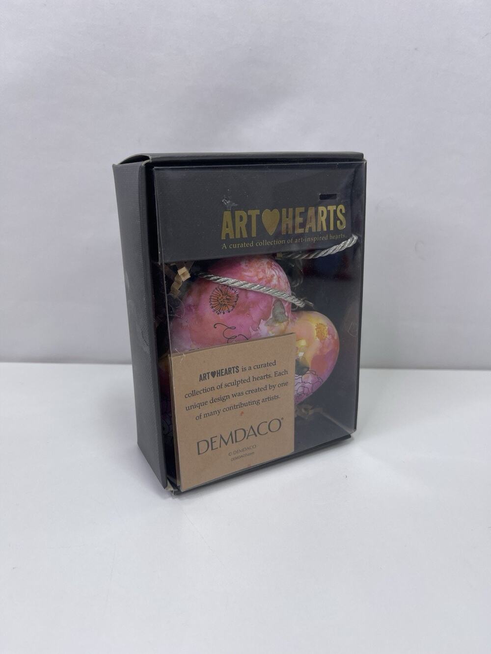 DEMDACO Art Hearts Friends Are Flowers Margaret Berg Sculpted Heart Key NIB